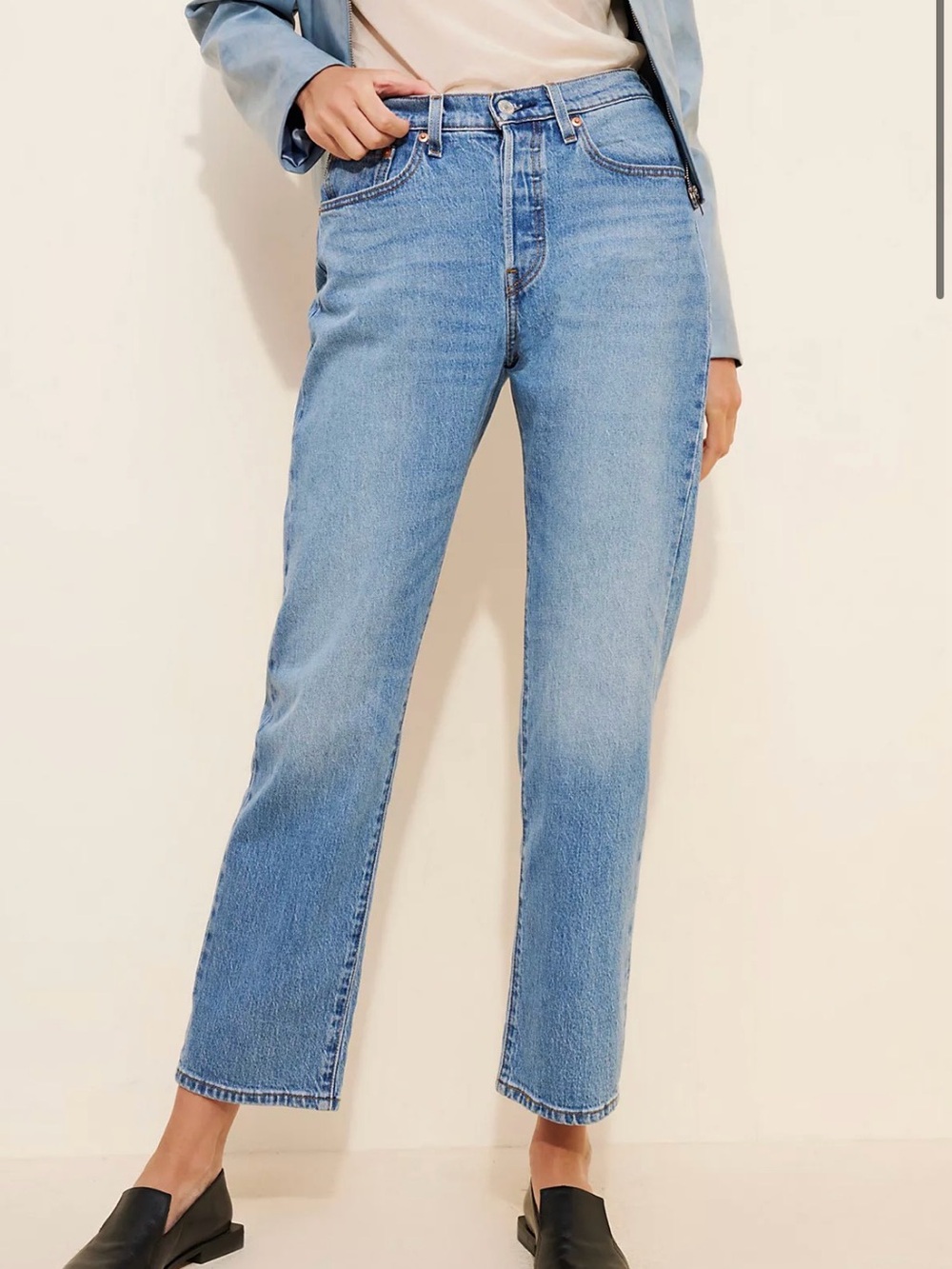Levi's Light Blue Straight Leg Jeans